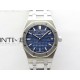 Lady Royal Oak 33mm 67651 SS ZF 1:1 Best Edition Blue Textured Dial on SS Bracelet RONDA Quartz