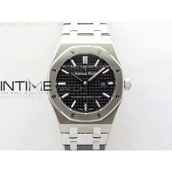 Lady Royal Oak 33mm 67651 SS ZF 1:1 Best Edition Black Textured Dial on SS Bracelet RONDA Quartz