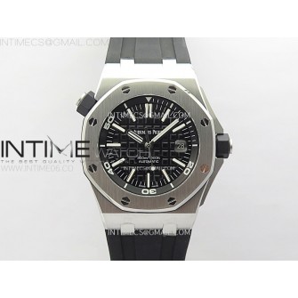 Royal Oak Offshore 15703 V2 ZF 1:1 Best Edition Black Dial on Rubber Strap 3120 Super Clone(Free XS rubber strap)