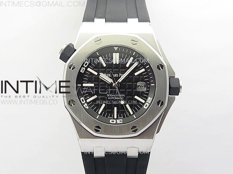 Royal Oak Offshore 15710 ZF 1:1 Best Edition Black Dial on Rubber Strap 3120 Super Clone V2