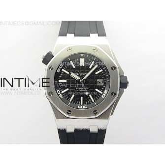 Royal Oak Offshore 15710 ZF 1:1 Best Edition Black Dial on Rubber Strap 3120 Super Clone V2