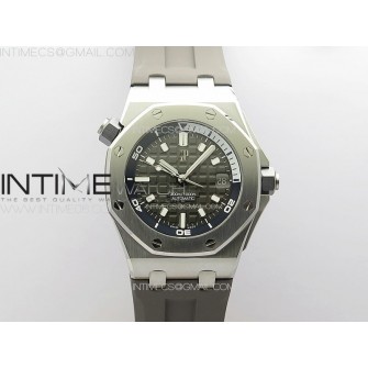 Royal Oak Offshore Diver 15720 ZF 1:1 Best Edition Gray Dial on Gray Rubber Strap A4308