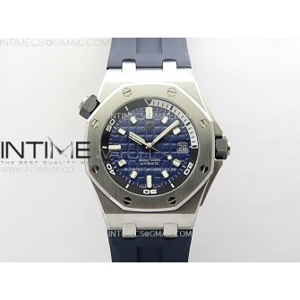 Royal Oak Offshore Diver 15720 APSF 1:1 Best Edition Blue Dial on Blue Rubber Strap SA4308