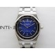 Royal Oak 15202IP 39mm Titanium ZF 1:1 Best Edition Blue Textured Dial on SS Bracelet A2121 V2