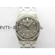 Royal Oak 37mm 15450 SS ZF 1:1 Best Edition Gray Textured Dial on SS Bracelet SA3120 Super Clone