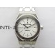 Royal Oak 37mm 15450 SS APSF 1:1 Best Edition Silver Textured Dial on SS Bracelet SA3120 Super Clone