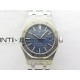 Royal Oak 37mm 15450 SS APSF 1:1 Best Edition Blue Textured Dial on SS Bracelet SA3120 Super Clone