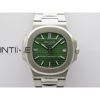 Nautilus 5711/1A 3KF 1:1 Best Edition Green Textured Dial on SS Bracelet A324 Super Clone V2