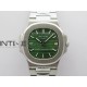 Nautilus 5711/1A 3KF 1:1 Best Edition Green Textured Dial on SS Bracelet A324 Super Clone V2