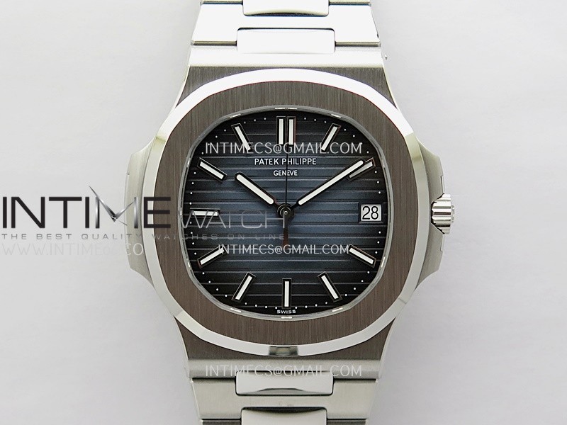 Nautilus 5711/1A SS DDF 1:1 Best Edition Old Version Blue Textured Dial On SS Bracelet Super Clone 324