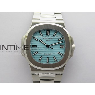 Nautilus 5711/1A SS DDF 1:1 Best Edition Tiffany Blue Textured Dial On SS Bracelet Super Clone 324