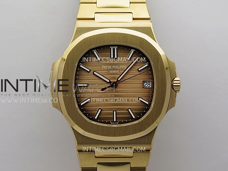 Nautilus 5711/1R 3KF 1:1 Best Edition Brown Textured Dial on RG Bracelet A324 Super Clone V2