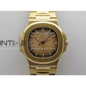 Nautilus 5711/1R 3KF 1:1 Best Edition Brown Textured Dial on RG Bracelet A324 Super Clone V2