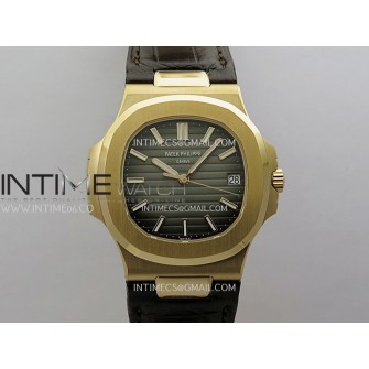 Nautilus 5711/1R RG 3KF 1:1 Best Edition Brown Textured Dial on Brown Leather Strap A324 Super Clone V2