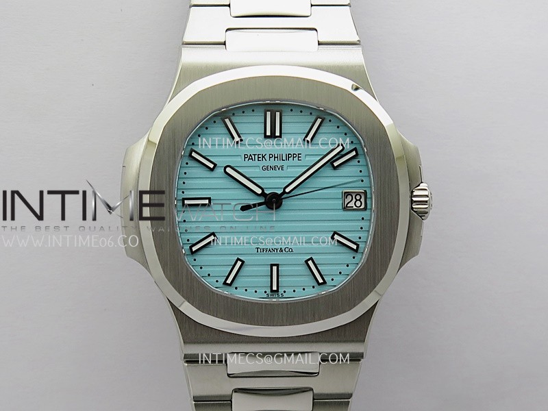 Nautilus 5711/1A SS DDF 1:1 Best Edition Tiffany Blue Textured Dial On SS Bracelet Super Clone 330