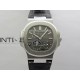 Nautilus 5712 001 SS PPF 1:1 Best Edition Gray Dial on Black Leather Strap A240 Super Clone