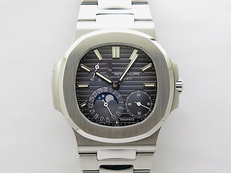 Nautilus 5712-1A 001 SS PPF 1:1 V4+ Best Edition Tiffany & Co Blue Dial on SS Bracelet PPF240