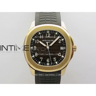 Aquanaut 5167R RG 3KF Best Edition Brown Dial on Brown Rubber Strap A324 Super Clone V2