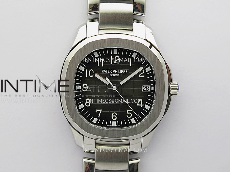 Aquanaut 5167 SS 3KF Best Edition Gray Dial on SS Bracelet A324 Super Clone V2