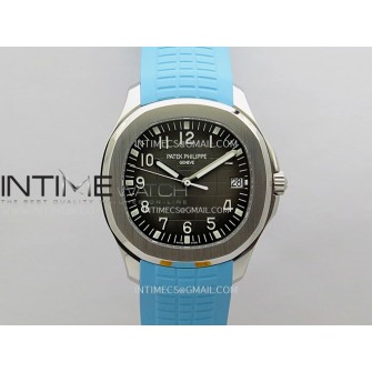 Aquanaut 5167 SS DDF 1:1 Best Edition Black Dial On Blue Strap Super Clone DD330