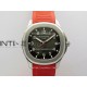Aquanaut 5167 SS 3KF Best Edition Gray Dial On Red Rubber Strap A324 Super Clone V2