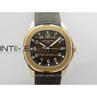 Aquanaut 5167 RG Gain Weight DDF 1:1 Best Edition Brown Dial On Brown Rubber Strap DD324 Super Clone