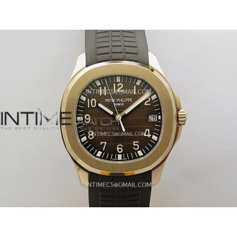 Aquanaut 5167 Gain Weight RG DDF 1:1 Best Edition Brown Dial On Brown Rubber Strap Super Clone DD330
