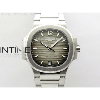 Nautilus 7118 New Version Ladies PPF 1:1 Best Edition Gray Dial on SS Bracelet A324 Super Clone