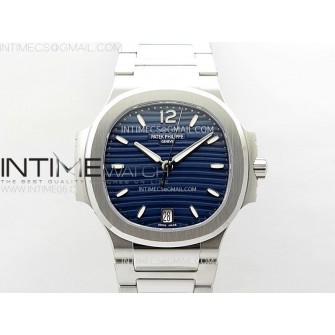Nautilus 7118 New Version Ladies PPF 1:1 Best Edition Blue Dial on SS Bracelet A324 Super Clone