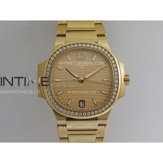 Nautilus 7118/1200R-010 Diamonds Bezel RG PPF 1:1 Best Edition RG Dial on RG Bracelet A324 Super Clone