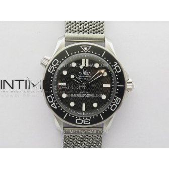 Seamaster 300M 42mm SS VSF Best Edition Black Dial On Mesh Bracelet A8806