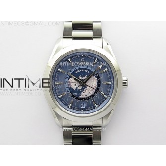 Aqua Terra 150M 43mm 24 VSF 1:1 Best Edition Summer Blue Dial on SS Bracelet A8938 Super Clone