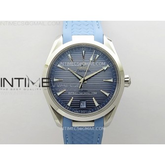 Aqua Terra 41mm VSF 1:1 Best Edition Summer Blue Dial on Blue Rubber Strap A8900 Super Clone