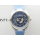 Aqua Terra GMT Worldtimer 43mm VSF 1:1 Best Edition Summer Blue Dial on Blue Rubber Strap A8938 Super Clone