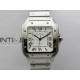 Santos de Cartier 35mm SS BVF 1:1 Best Edition White Dial on SS SmartLinks Bracelet MIYOTA 9015