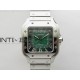 Santos de Cartier 35mm SS BVF 1:1 Best Edition Green Dial on SS SmartLinks Bracelet MIYOTA 9015