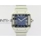 Santos de Cartier 40mm 2018 BVF 1:1 Best Edition Blue Dial on SS SmartLinks Bracelet MIYOTA 9015