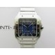 Santos de Cartier 40mm SS BVF 1:1 Best Edition Blue Dial on SS SmartLinks Bracelet MIYOTA 9015