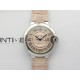 Ballon Bleu 33mm SS 3KF 1:1 Best Edition Pink Textured Dial on Pink Leather Strap A076