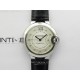 Ballon Bleu 33mm SS 3KF 1:1 Best Edition White Textured Dia Markers Dial on Black Leather Strap A076