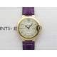 Ballon Bleu 33mm RG 3KF 1:1 Best Edition White Textured Dial on Purple Leather Strap A076