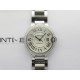 Ballon Bleu 36mm Diamons Bezel SS 3KF 1:1 Best Edition White Textured Dial on SS Bracelet A076