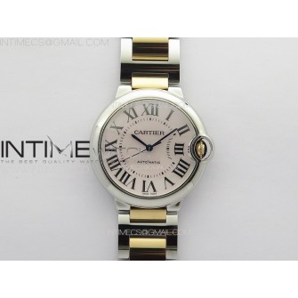 Ballon Bleu 33mm SS/RG 3KF 1:1 Best Edition White MOP Dial on SS Bracelet A076