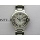 Ballon Bleu 33mm SS AF 1:1 Best Edition White Textured Dial On SS Bracelet Super Clone A1853