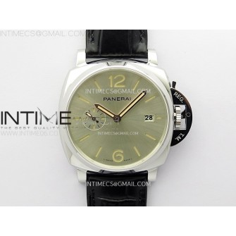 PAM1249 X SS VSF 1:1 Best Edition White Sun Dial on Black Leather Strap Asian P900