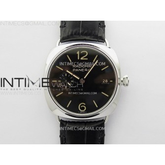 Radiomir PAM1294 Y 40mm SS VSF 1:1 Best Edition Black Dial on Black Leather Strap Asian P900
