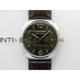 Radiomir PAM1386 Z 40mm SS VSF 1:1 Best Edition Green Dial on Black Leather Strap Asian P900