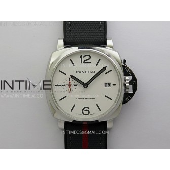 PAM1381 Z 42mm VSF 1:1 Best Edition White Dial on Black Rubber Strap P900