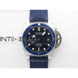 PAM1289 Y VSF 1:1 Best Edition Blue Dial on Blue Leather Strap P.900 Super Clone
