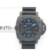PAM 960 Carbotech 42mm VSF Best Edition Black Dial Blue Markers on Rubber Strap P.9010 Clone